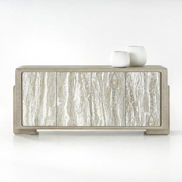 Arcadia Cerused Wood and Faux Stone Finishes