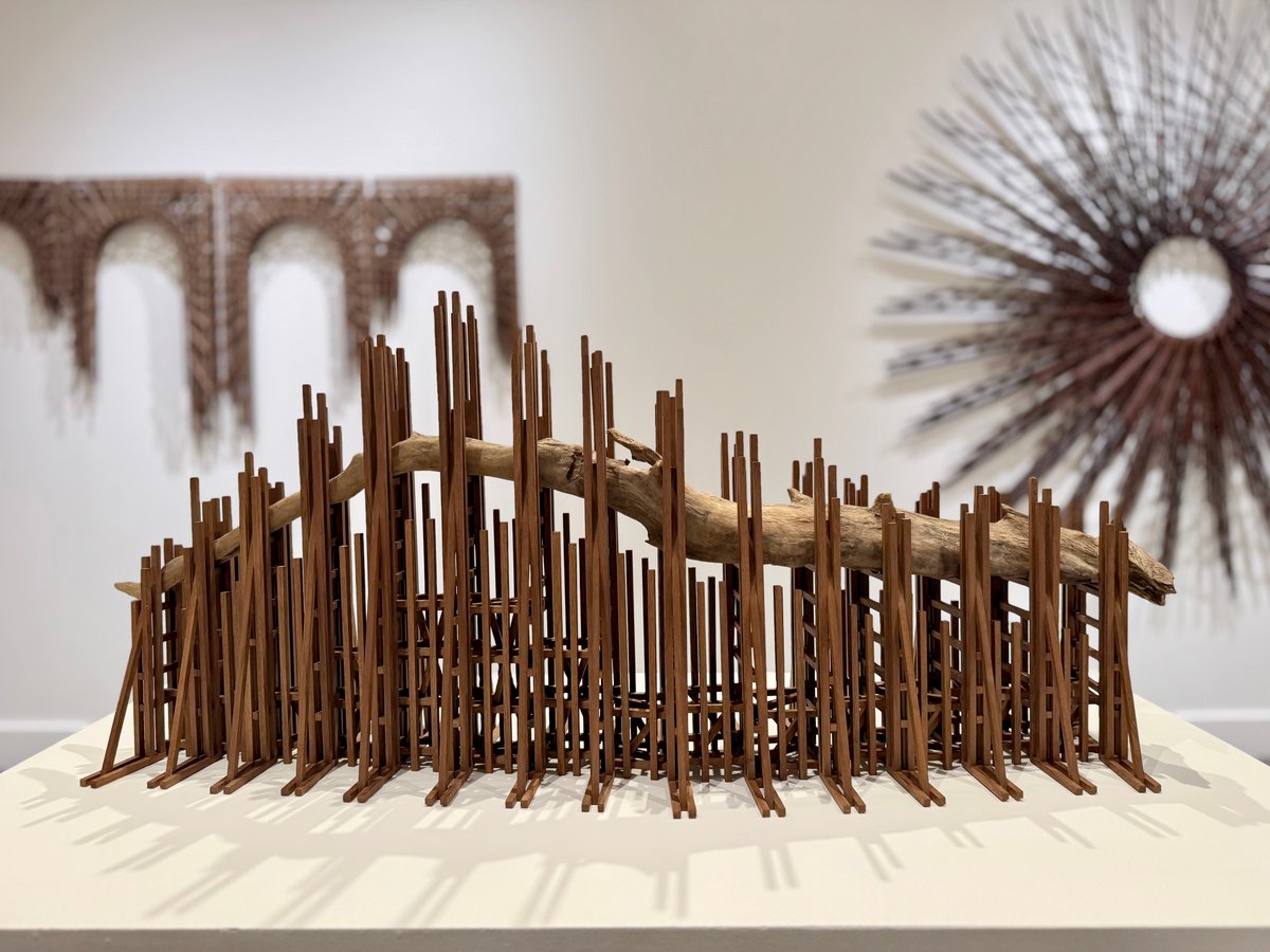 Matthew Steele joined Bernhardt as the Fall 2025 Artist in Residence, exploring the resilience within the structures that connect us.