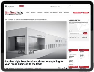 Furniture Today Article 