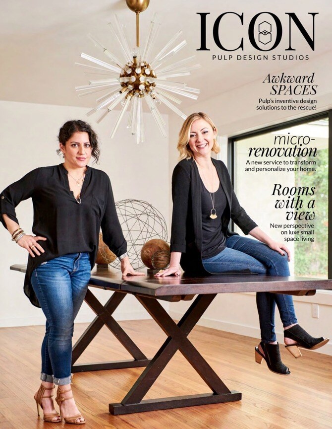 Bernhardt products featured in Pulp Design Studio's Icon magazine Spring 2021 issue.