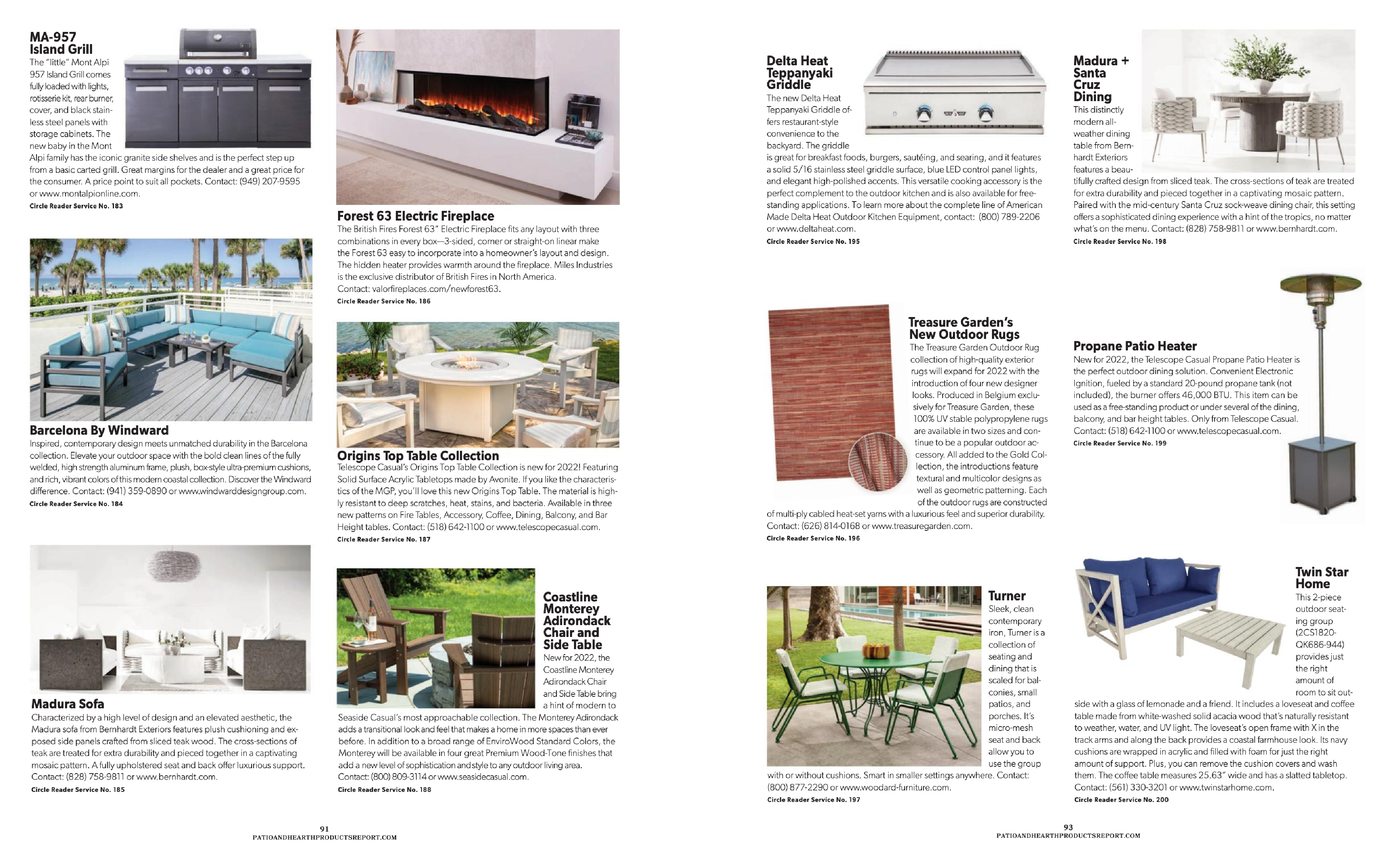 Patio & Hearth Sep-Oct 2021 issue featuring Bernhardt Exteriors