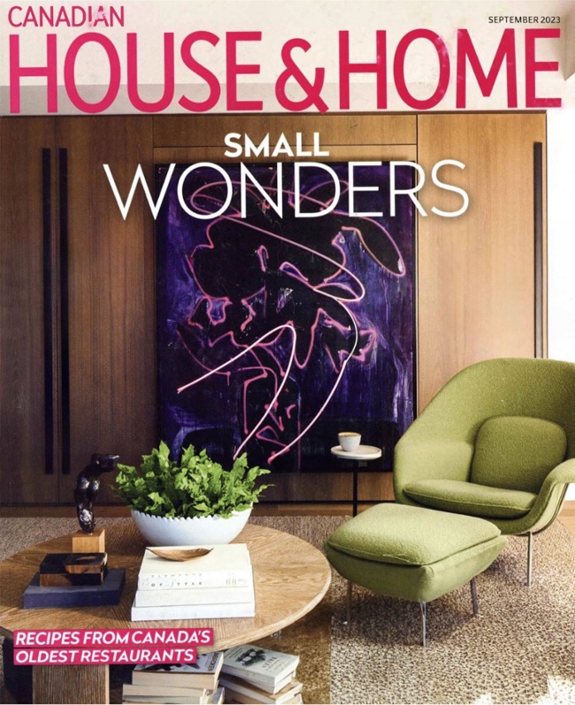 Bernhardt featured in Canadian House & Home.