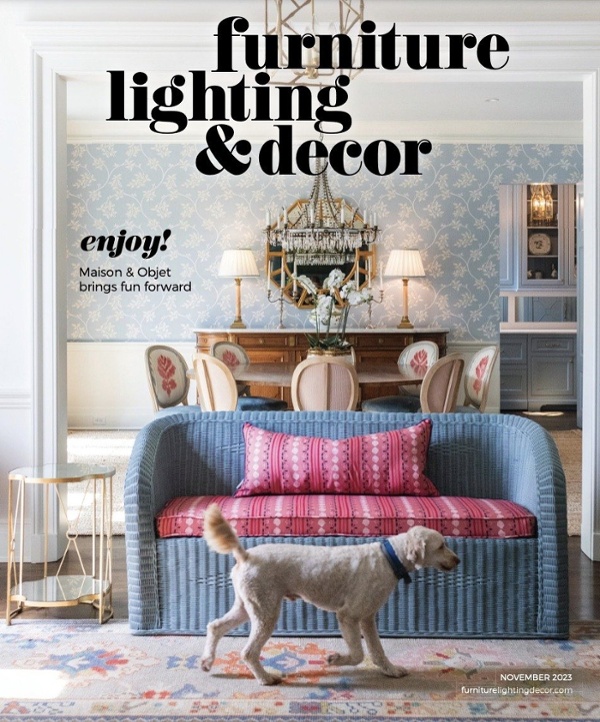 Bernhardt products featured in Furniture Lighting & Decor November 2023 issue.