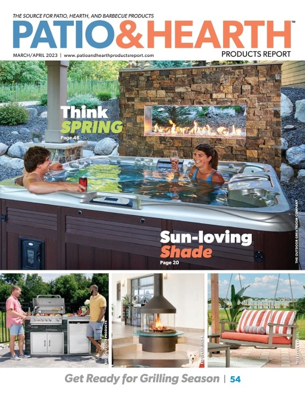 Bernhardt Exteriors products featured in Patio & Hearth March/April 2023 issue.