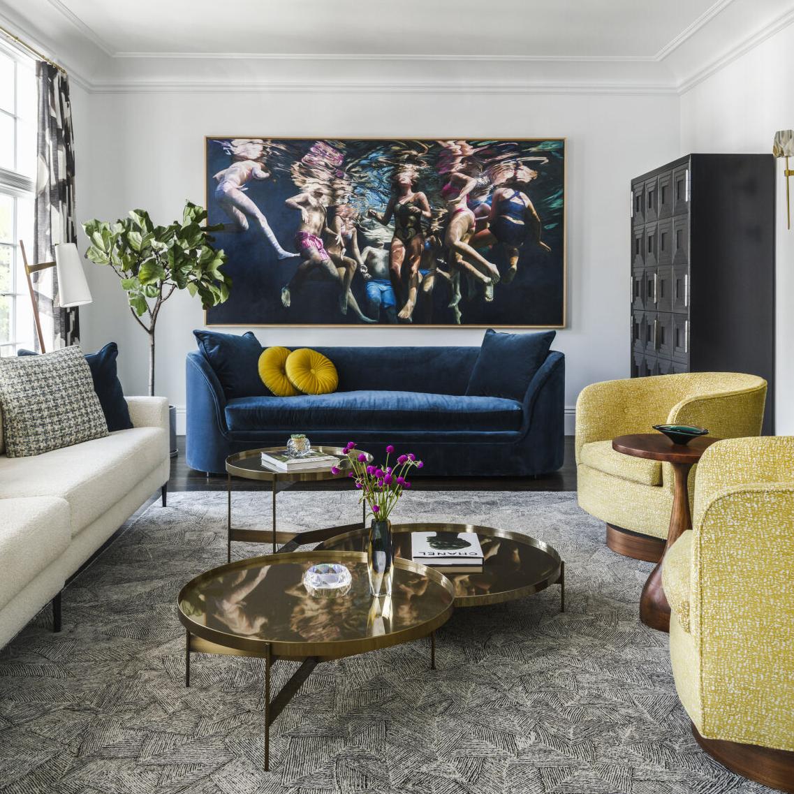 Bernhardt Interiors Amara Sofa was included in Nob Hill Gazette online article, 