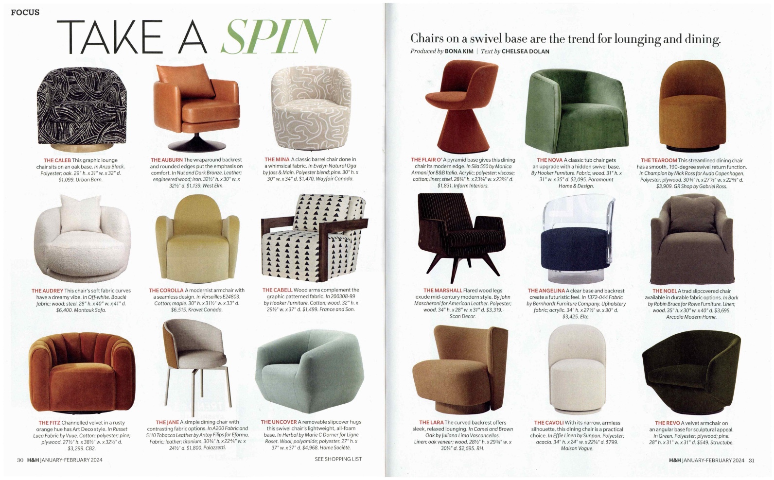 Bernhardt Furniture featured in House & Home.