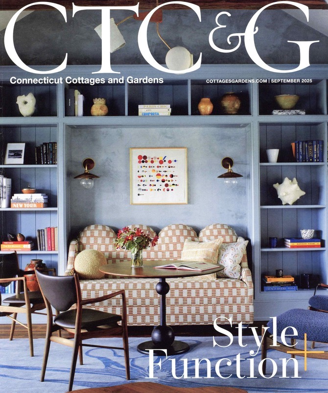 Bernhardt products featured in Connecticut Cottages & Gardens September 2025 issue.