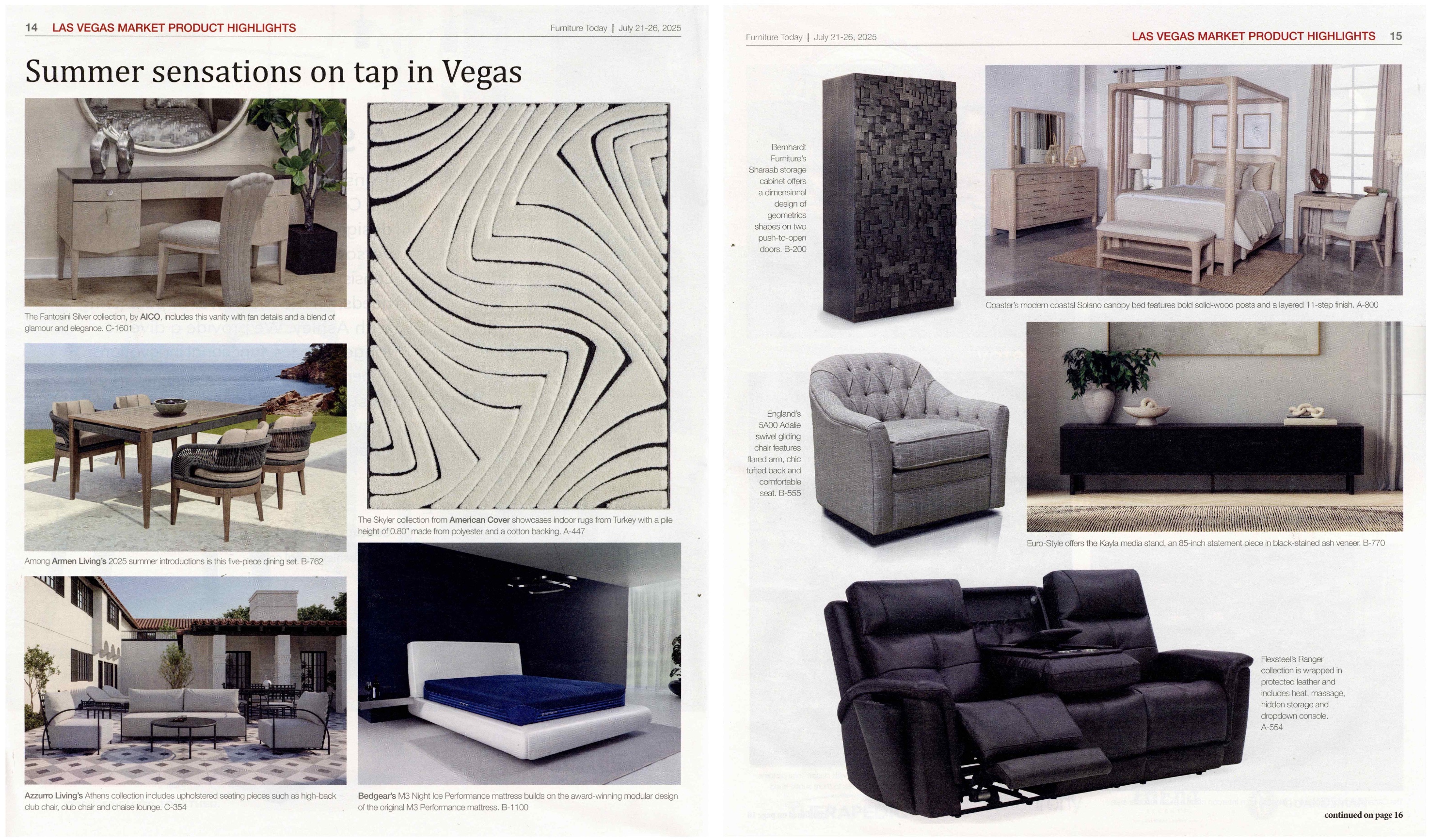 Bernhardt in Furniture Today’s Vegas Market Coverage
