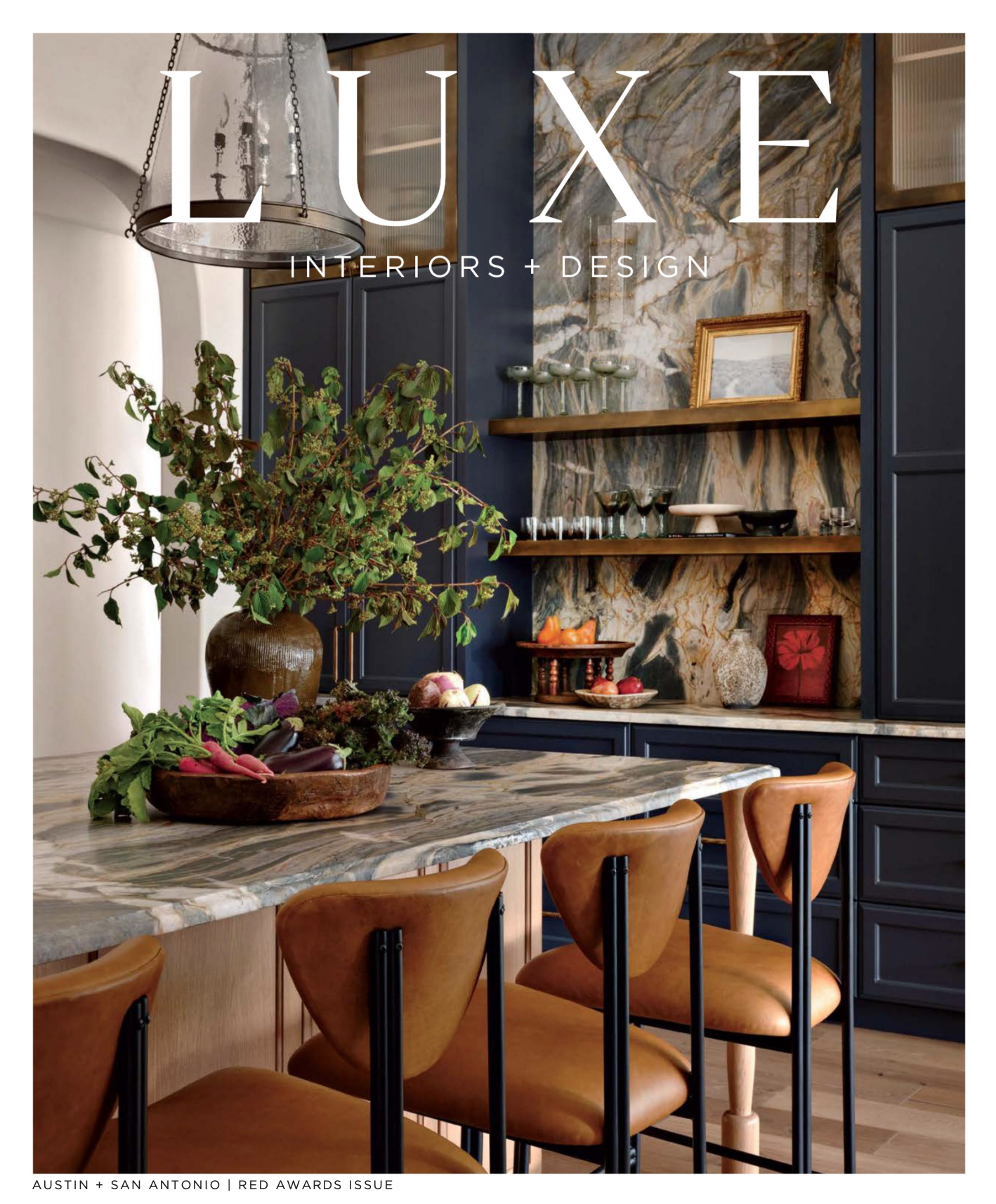 Bernhardt Exteriors Trellis Outdoor Swivel Chair&nbsp;featured in Luxe Interiors + Design May/June 2026&nbsp;issue.