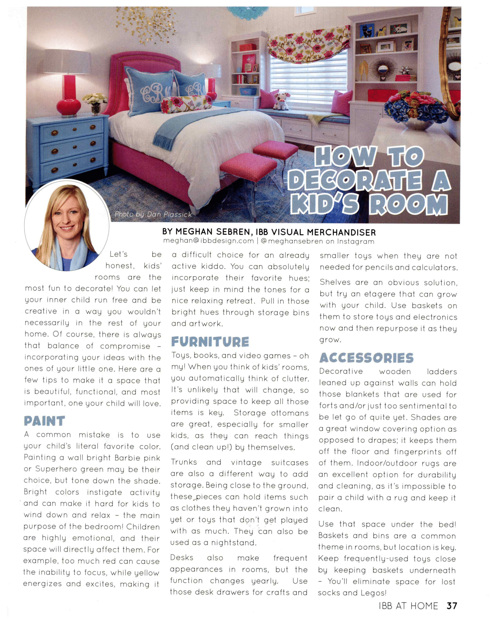 Bernhardt Furniture featured in IBB at Home Summer 2023.