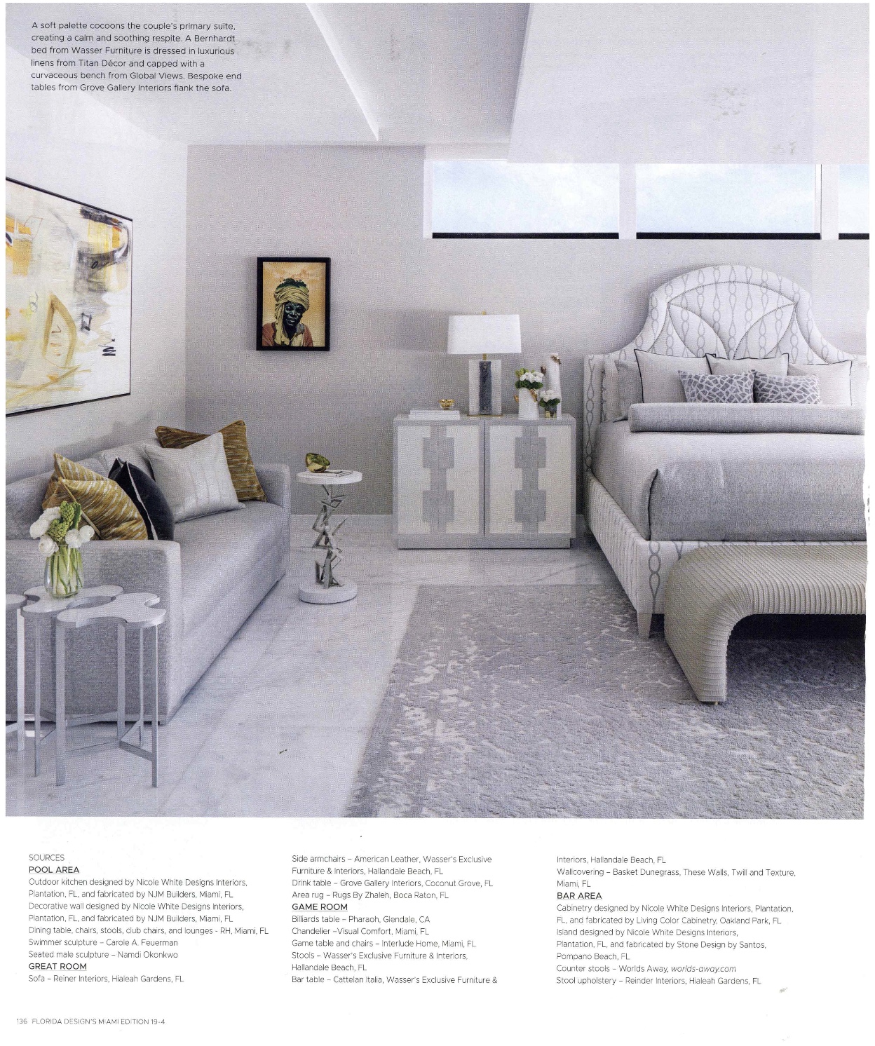 Bernhardt Furniture featured in Florida Design Miami Edition – Winter 2023/2024