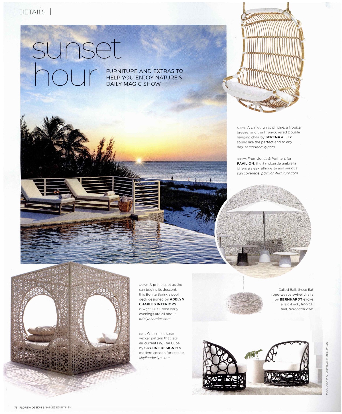 Bernhardt featured in Florida Design Naples Edition.