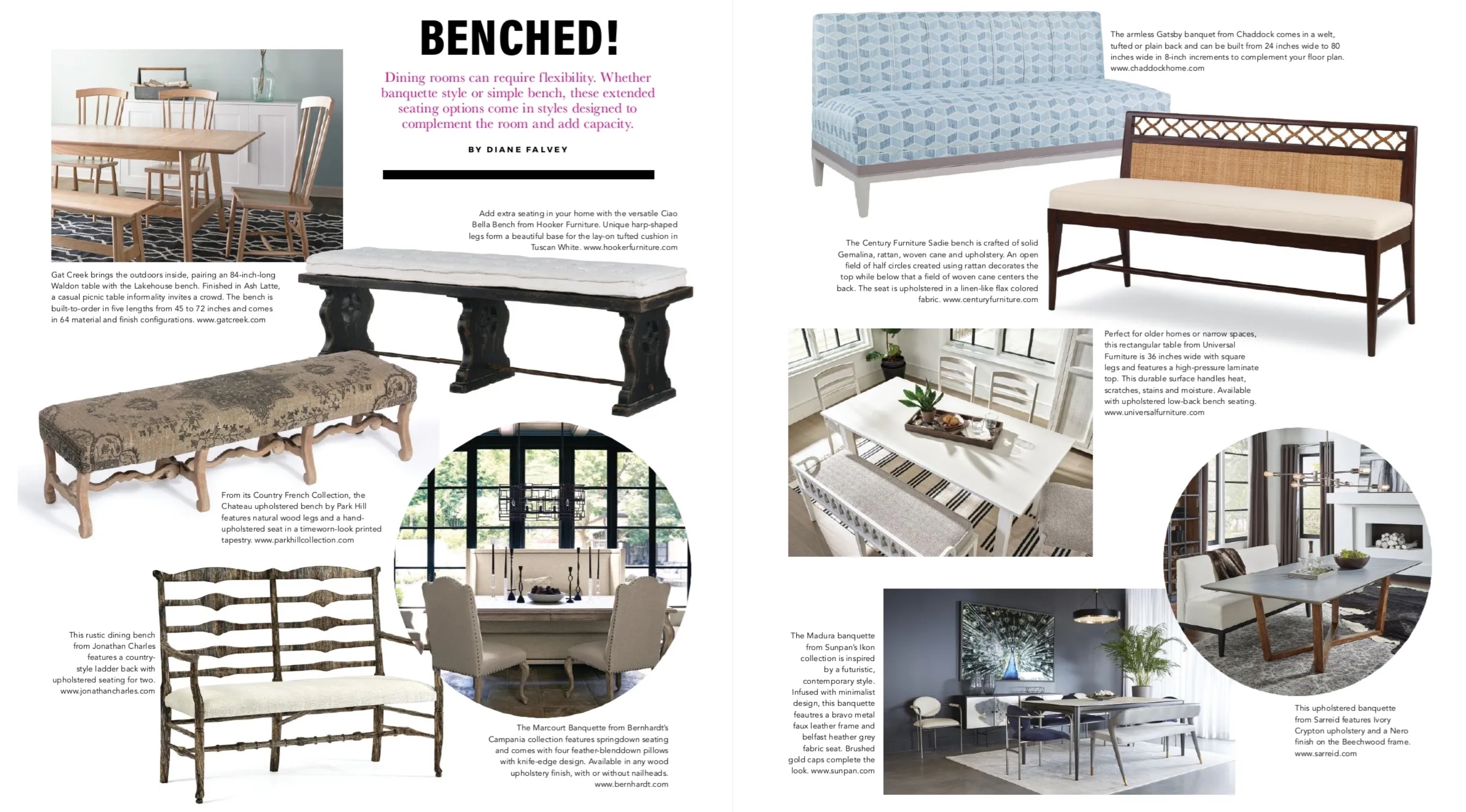 Bernhardt featured in Furniture Lighting & Decor