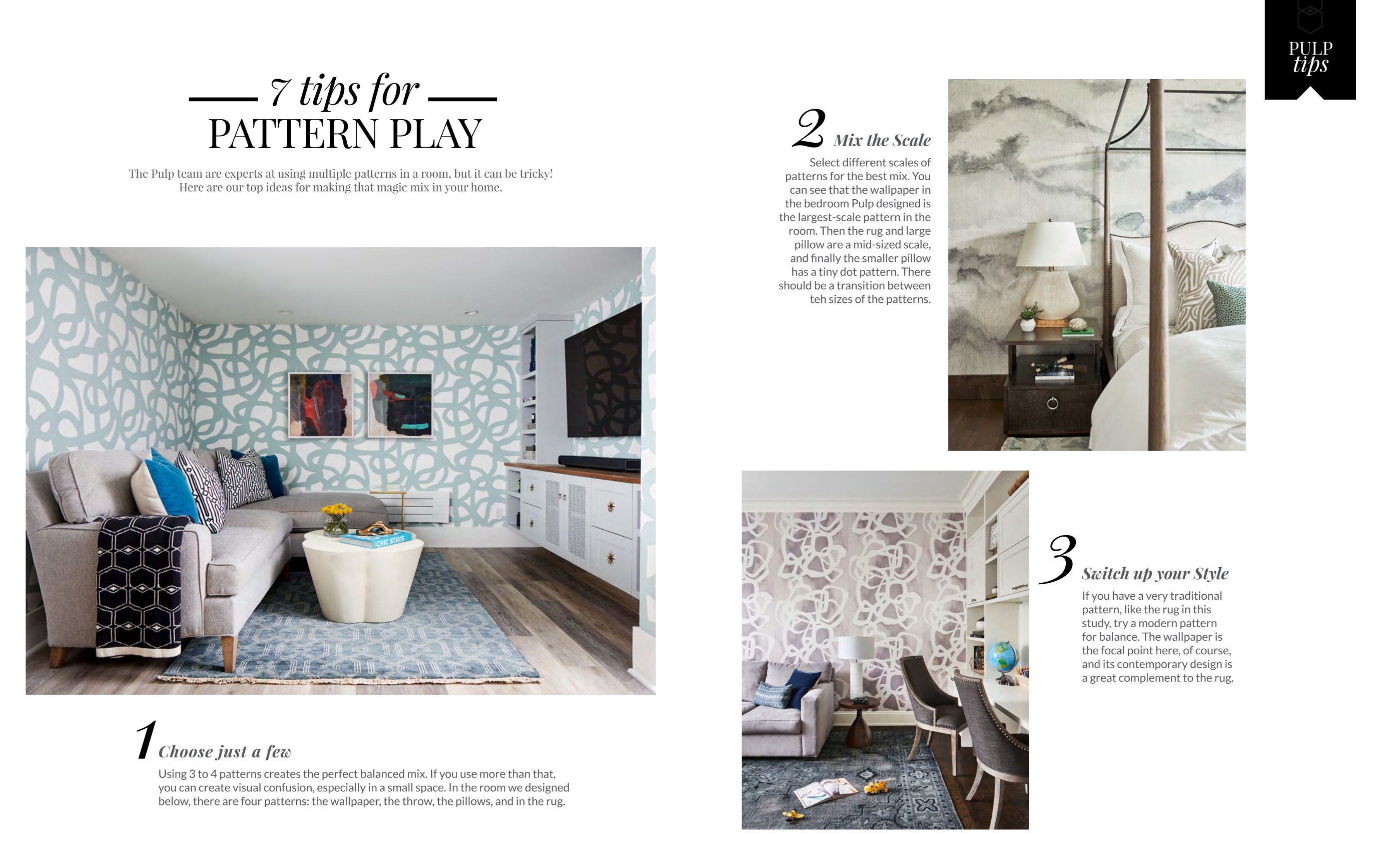 Bernhardt products featured in Pulp Design Studio's Icon magazine Spring 2021 issue.