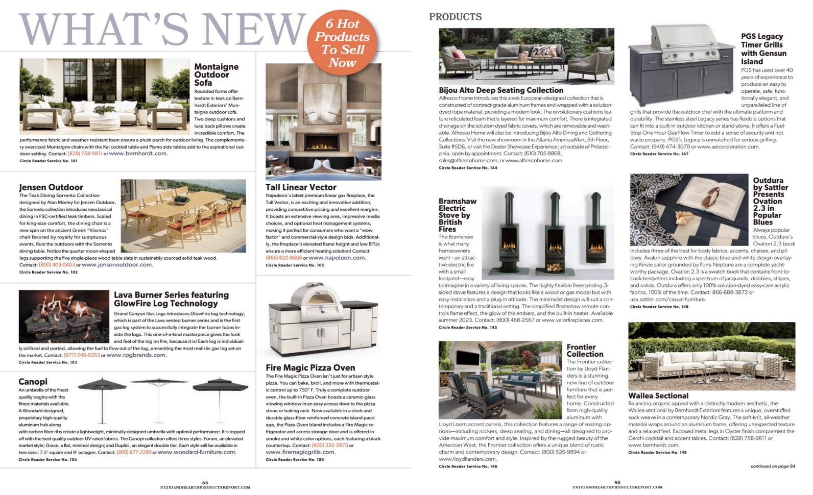 Bernhardt Furniture featured in Patio + Hearth - May/Jun 2023