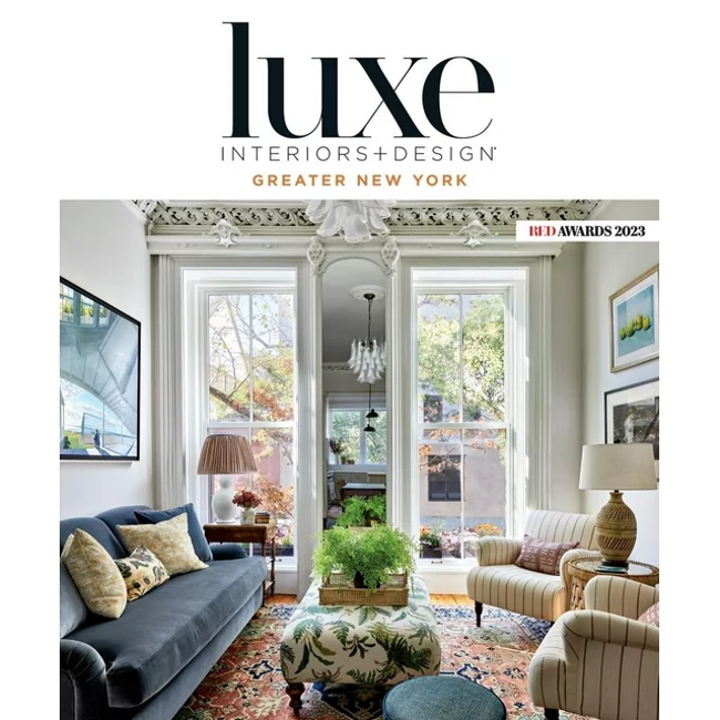 Bernhardt Interior's Trianon Entertainment Credenza and Penrose Entertainment Credenza featured in Luxe Greater New York July and August 2023 issue.