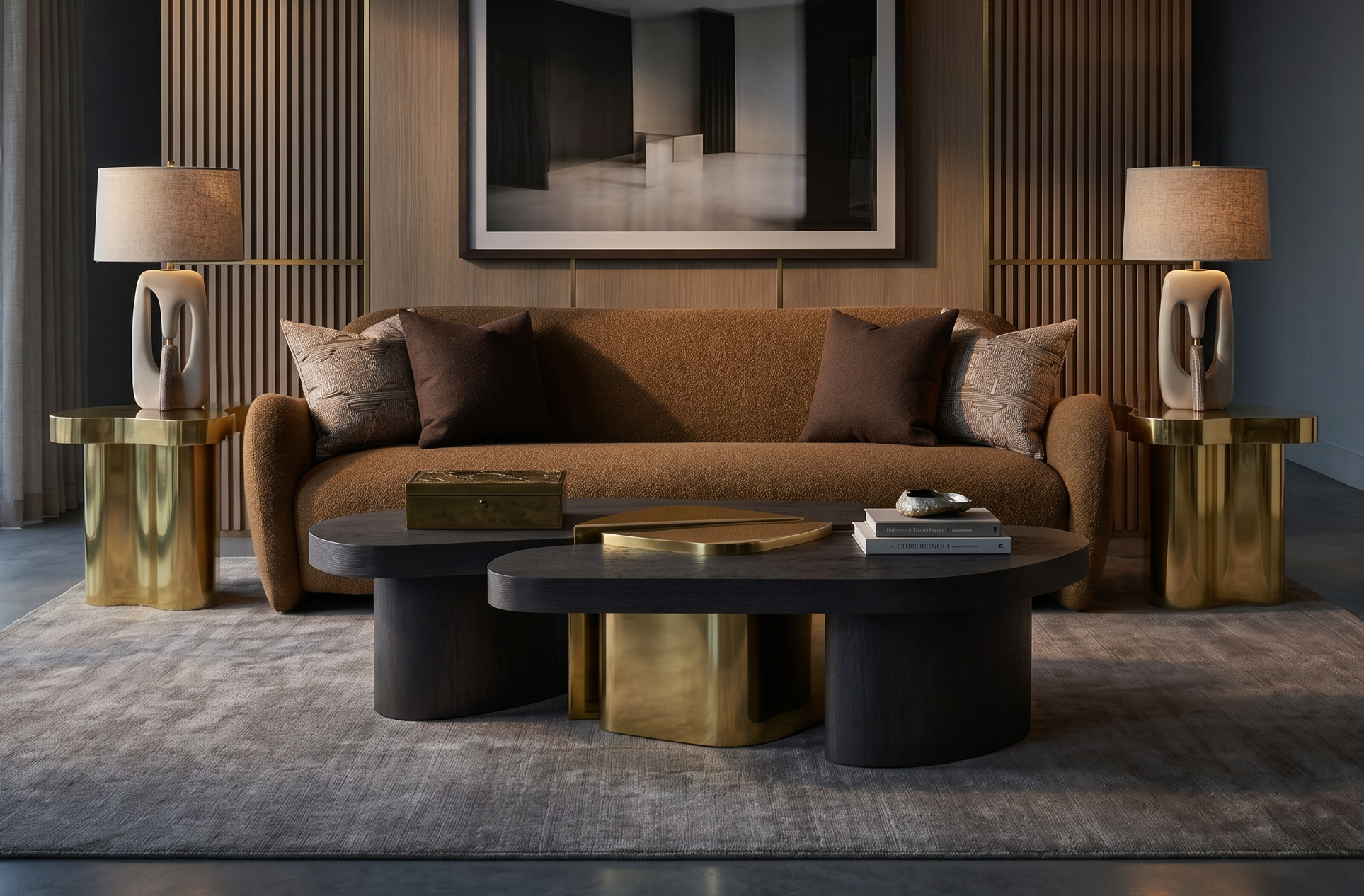 Atico Cocktail Table and Tucci Sofa