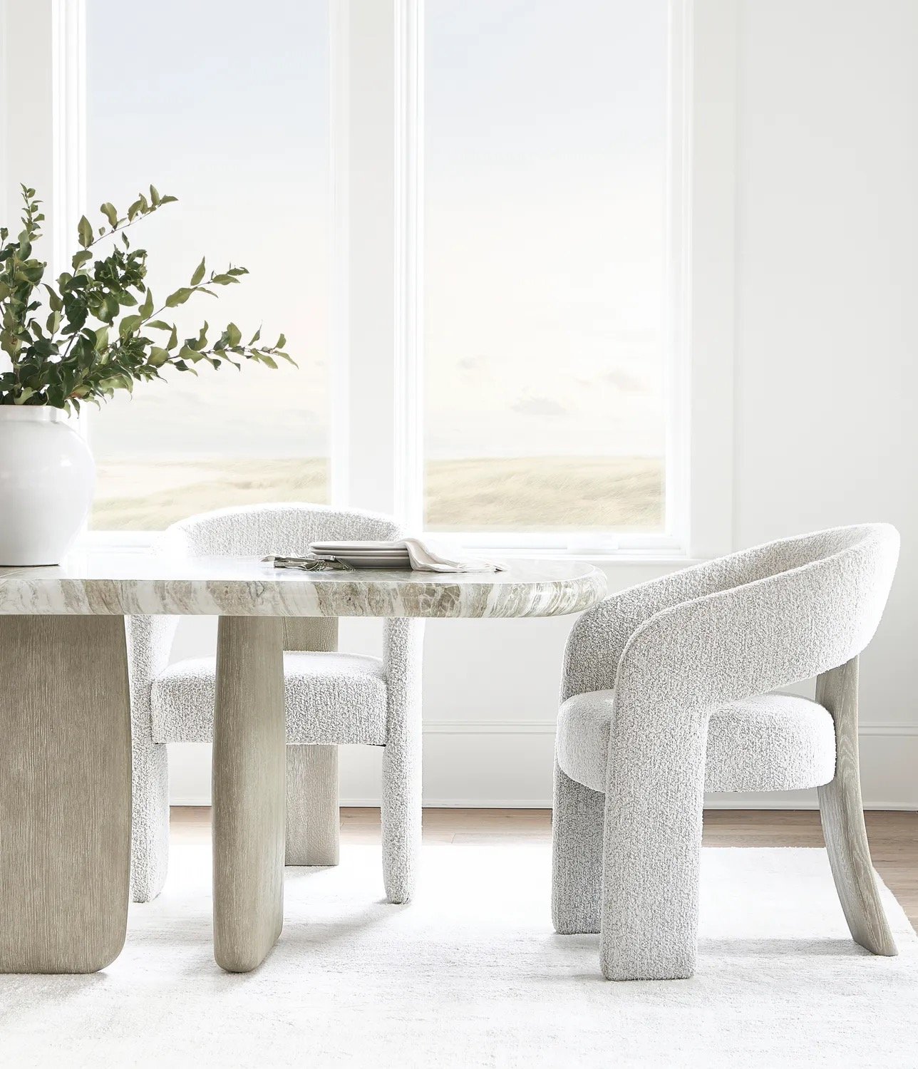 Arcadia Dining Table, Arcadia Arm Chair 