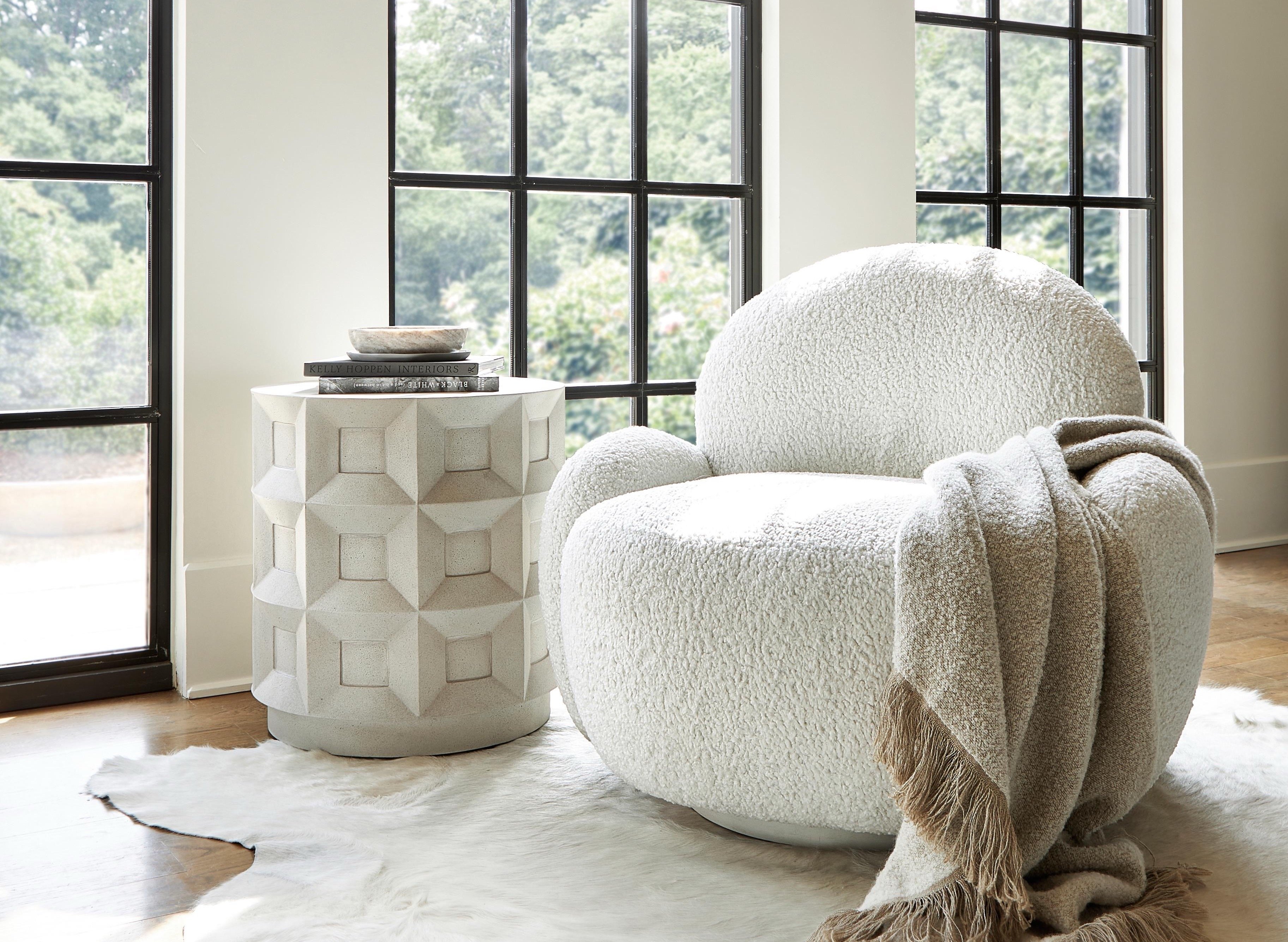 St. Jean Fabric Swivel Chair