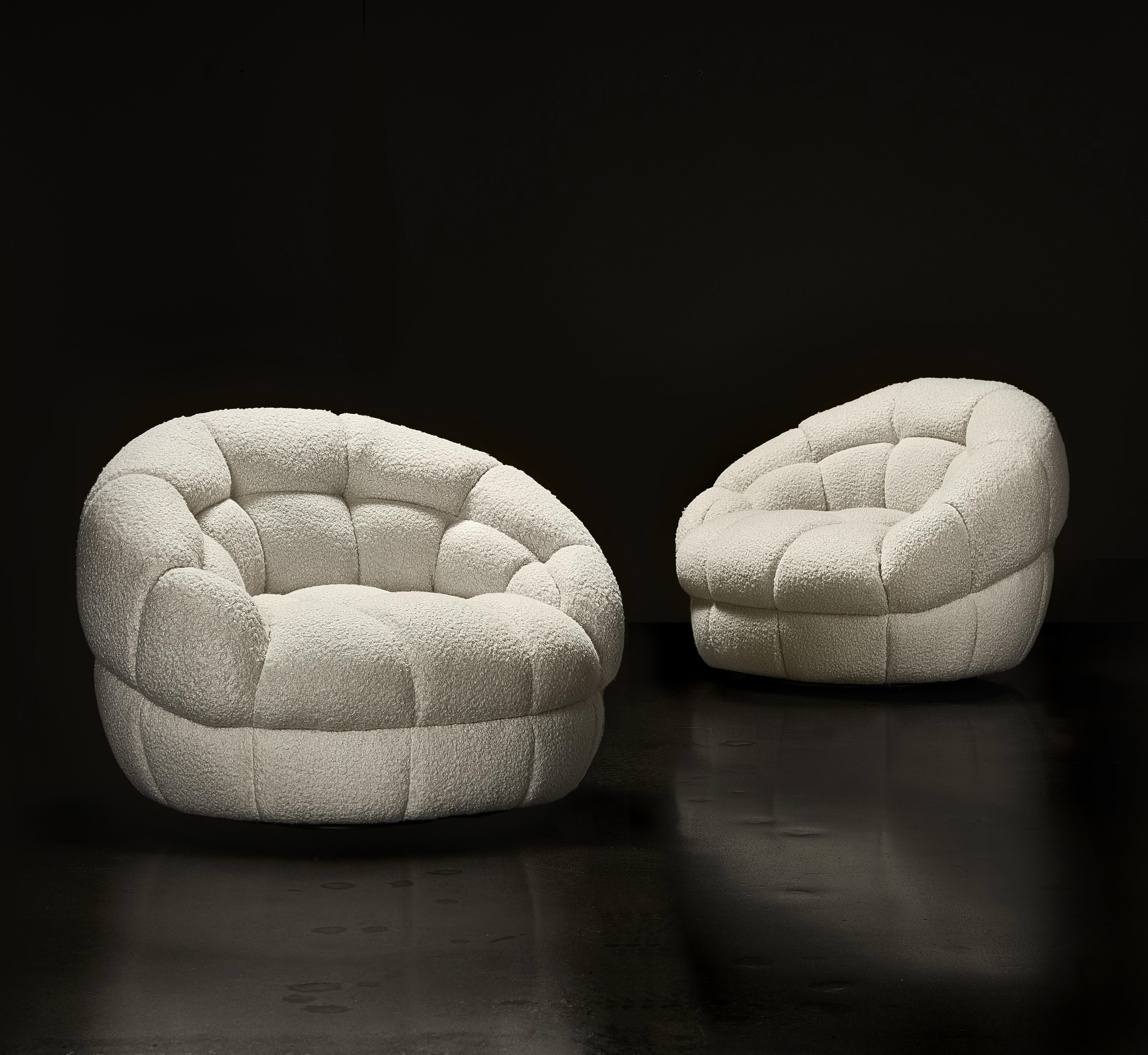 Coco Fabric Swivel Chair