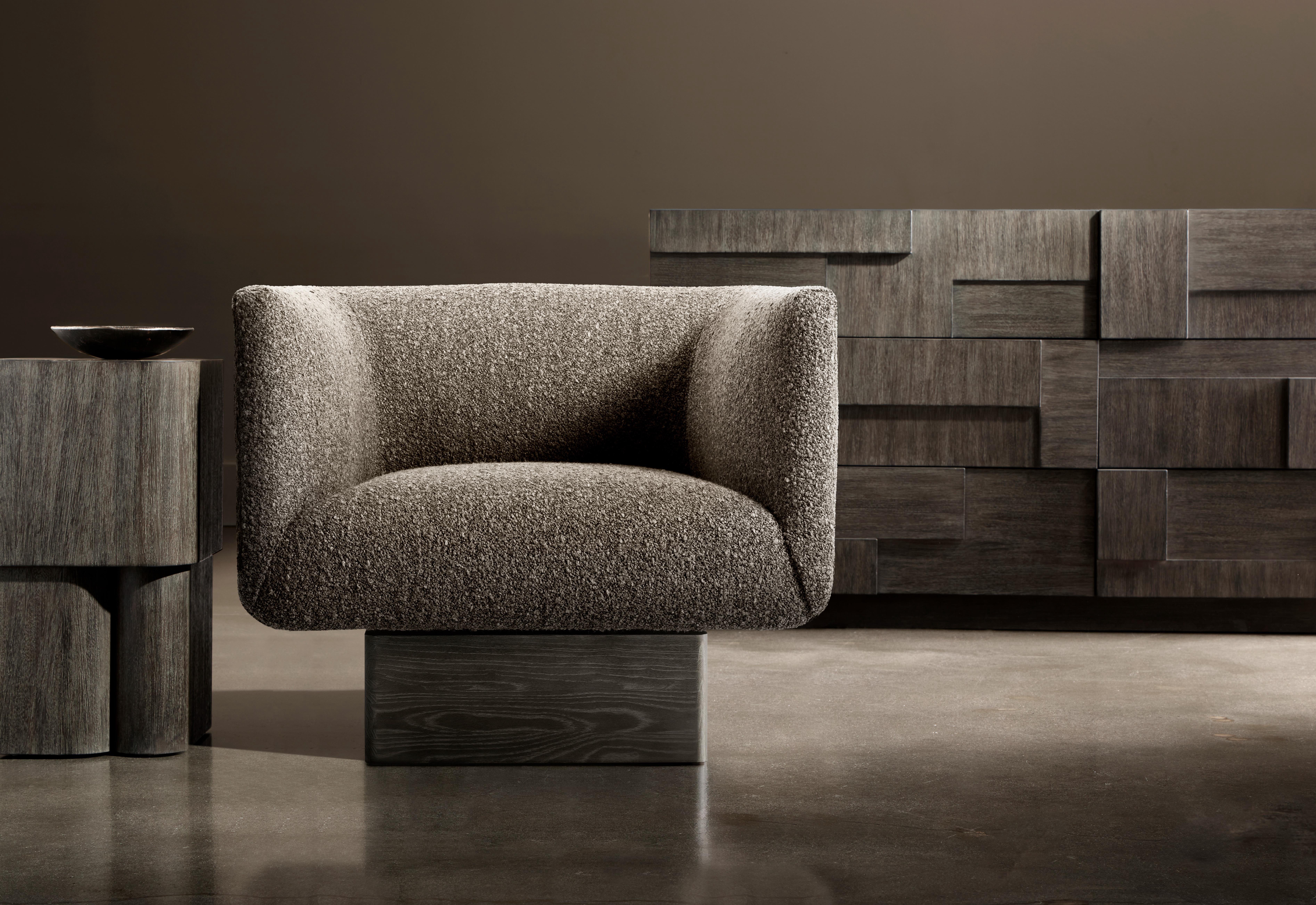 Bernhardt Interiors introduces new pieces defined by sculptural forms, refined finishes, and unexpected materials.