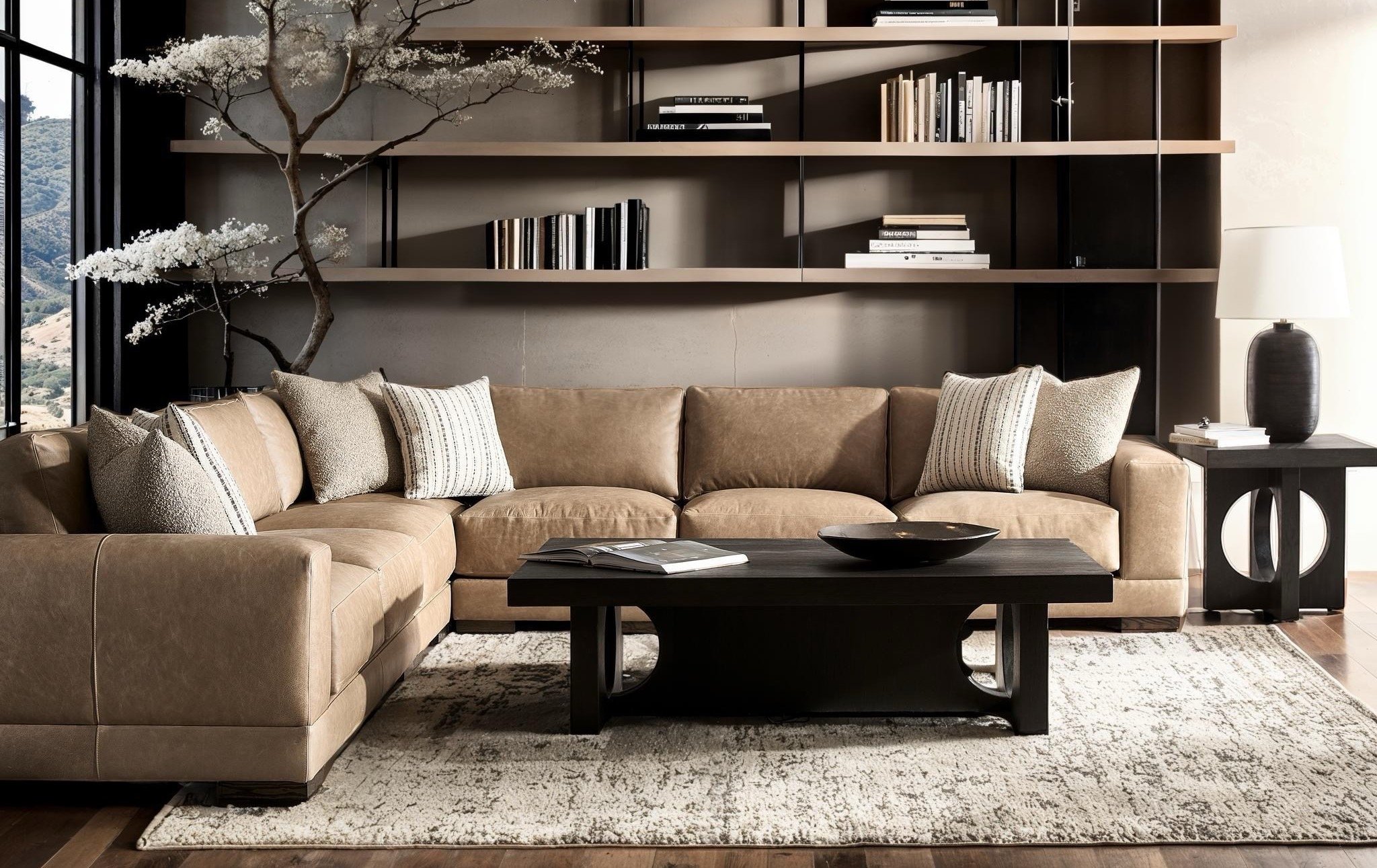 Lars Leather Sectional