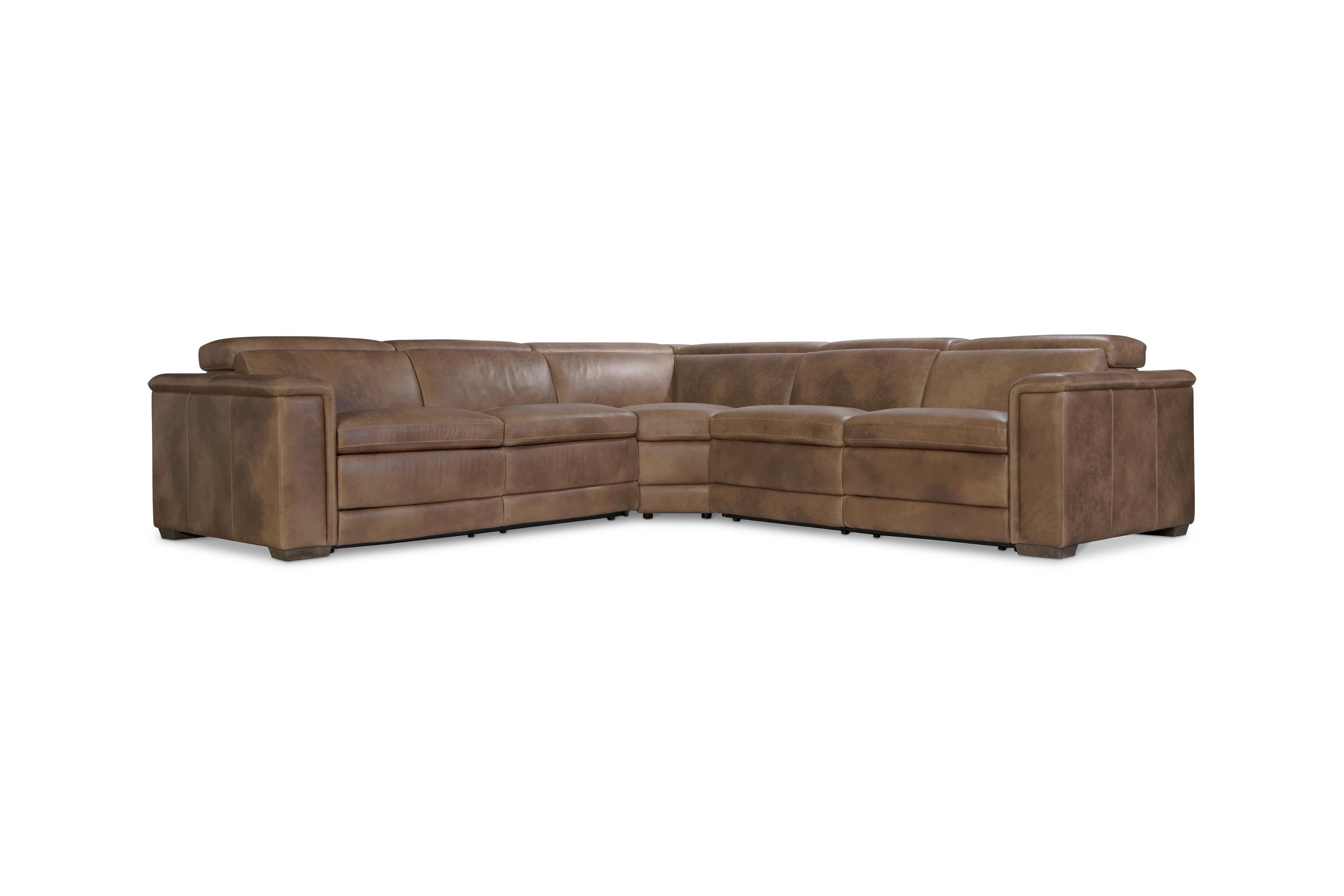 Lioni Leather Power Motion Sectional