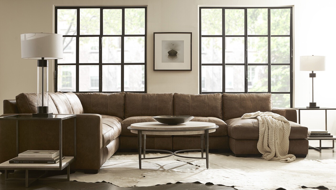 Dawkins Leather Sectional