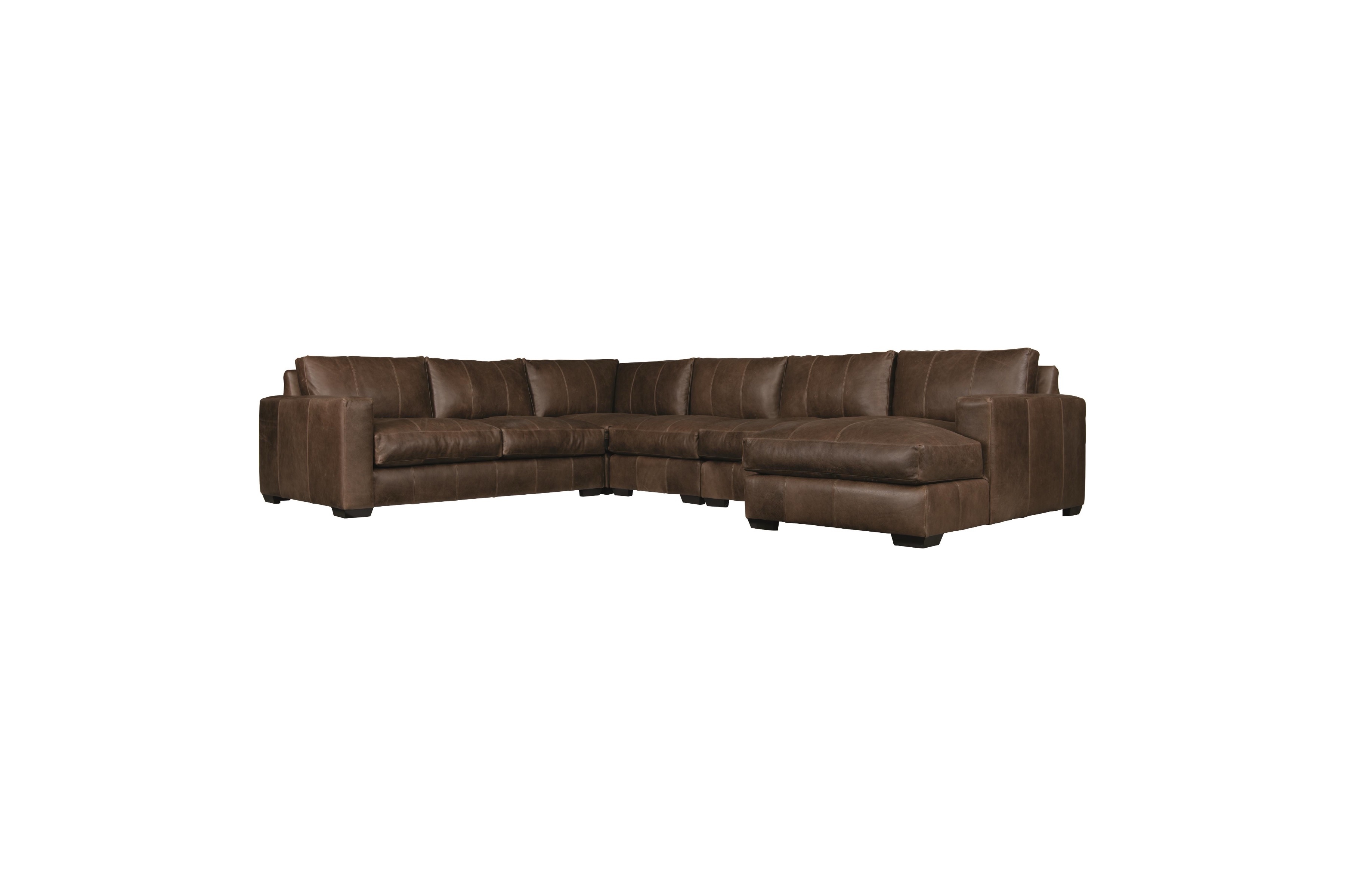 Dawkins Leather Sectional