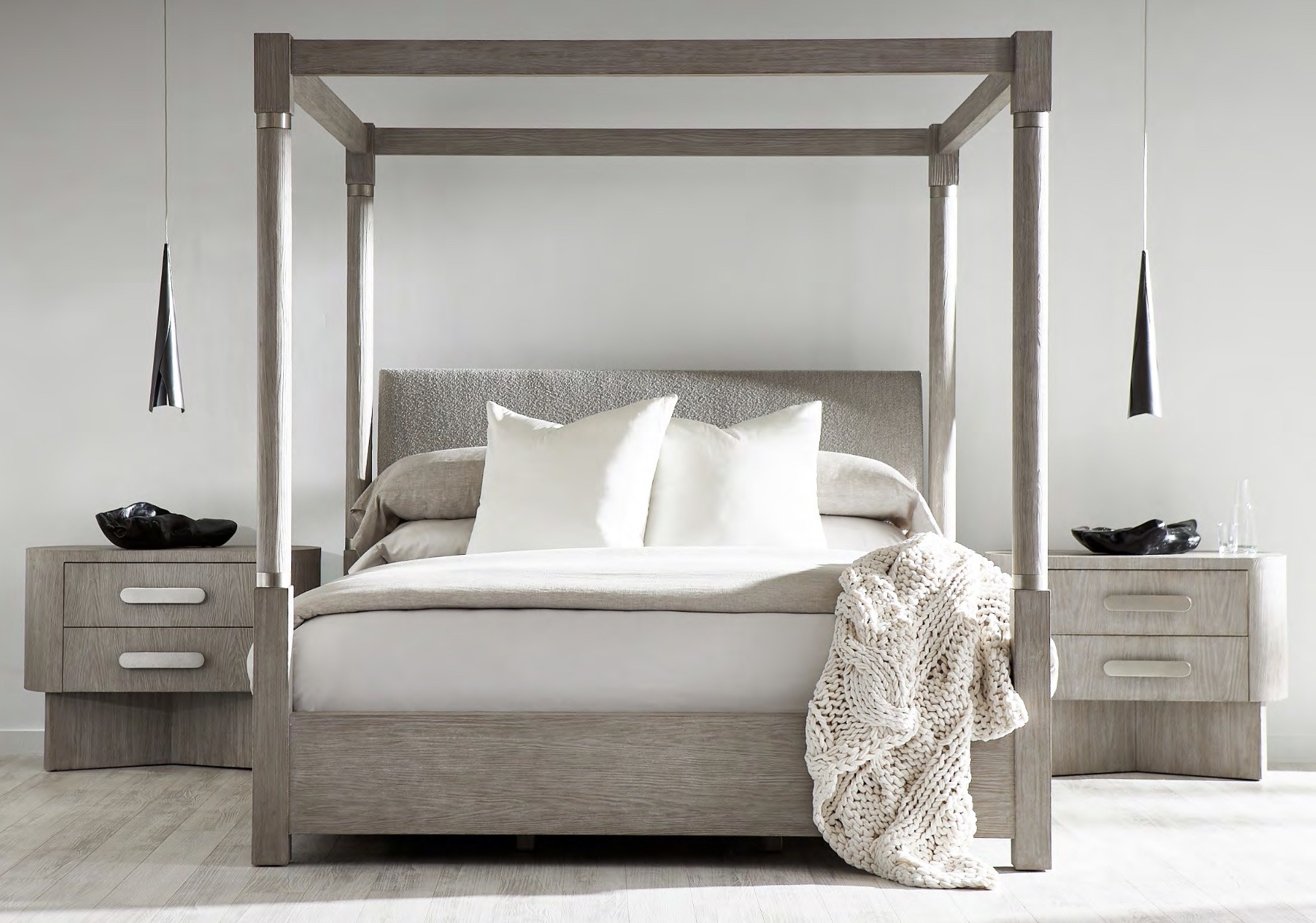 Trianon Canopy Bed 314H59G/F59G/R59G and Nightstands 314234G.