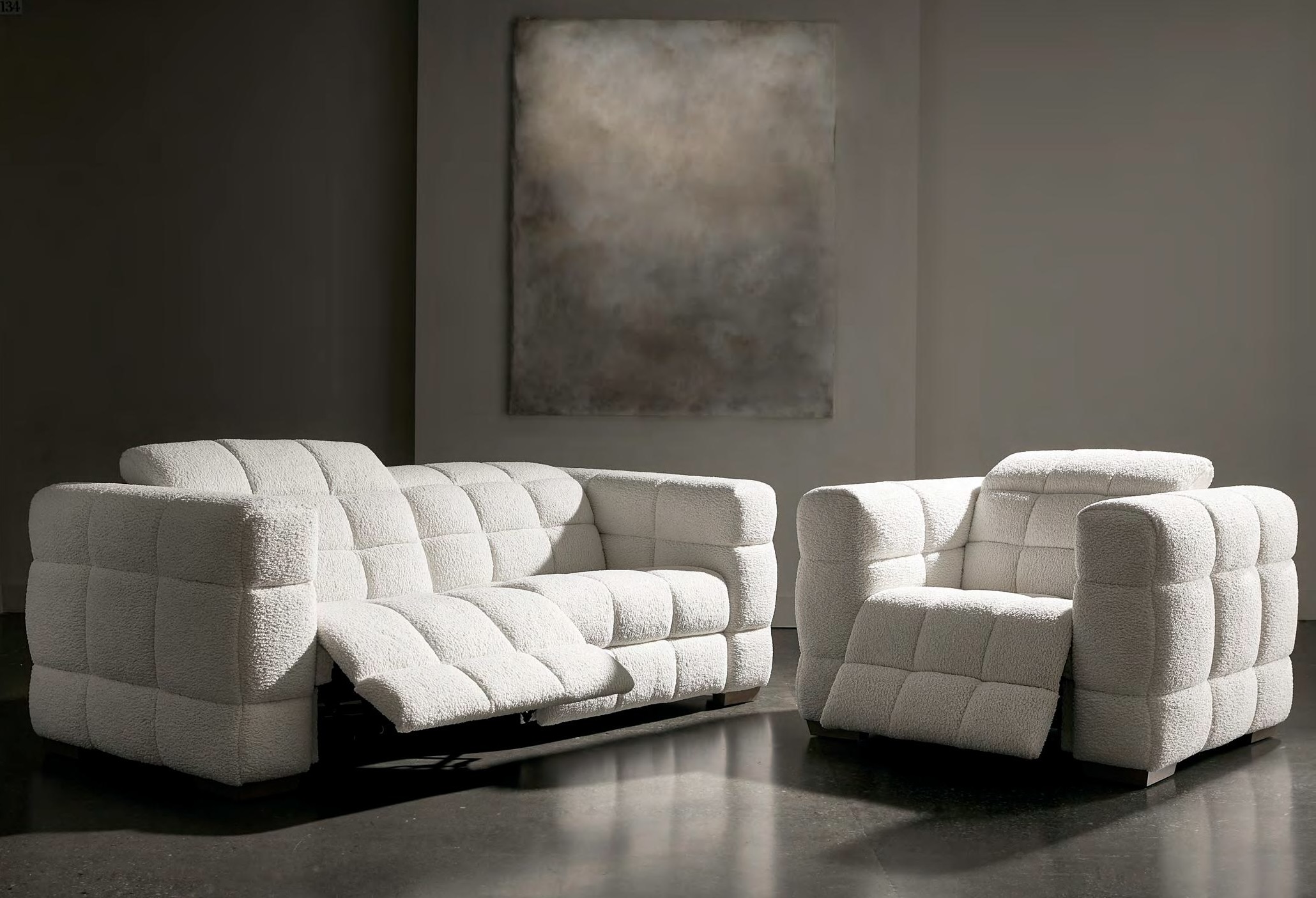 Solari Power Motion Sofa B697R and Chair B692R.