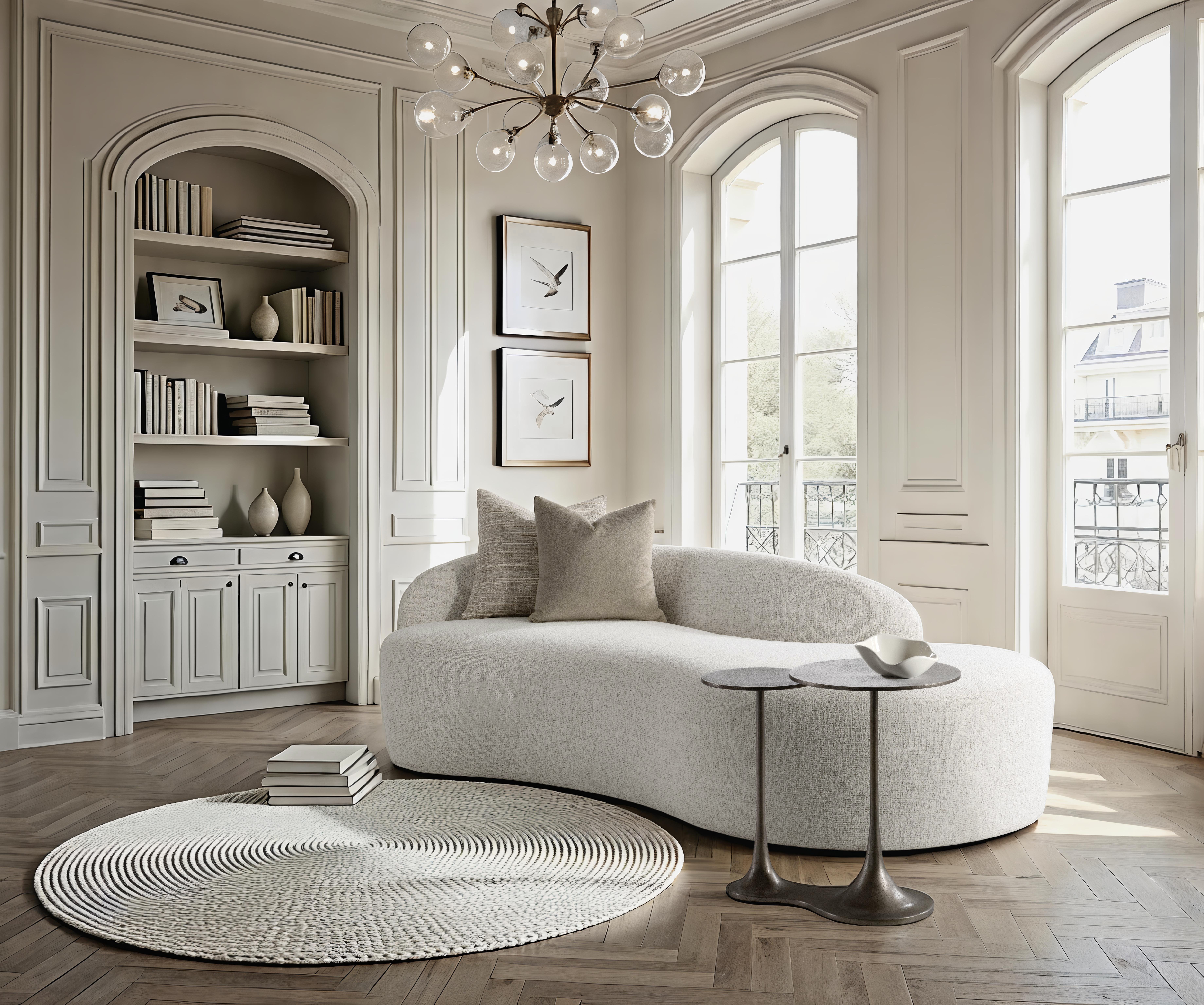 B2737A AVA CHAISE, 382158 CIRCLET ACCENT TABLE