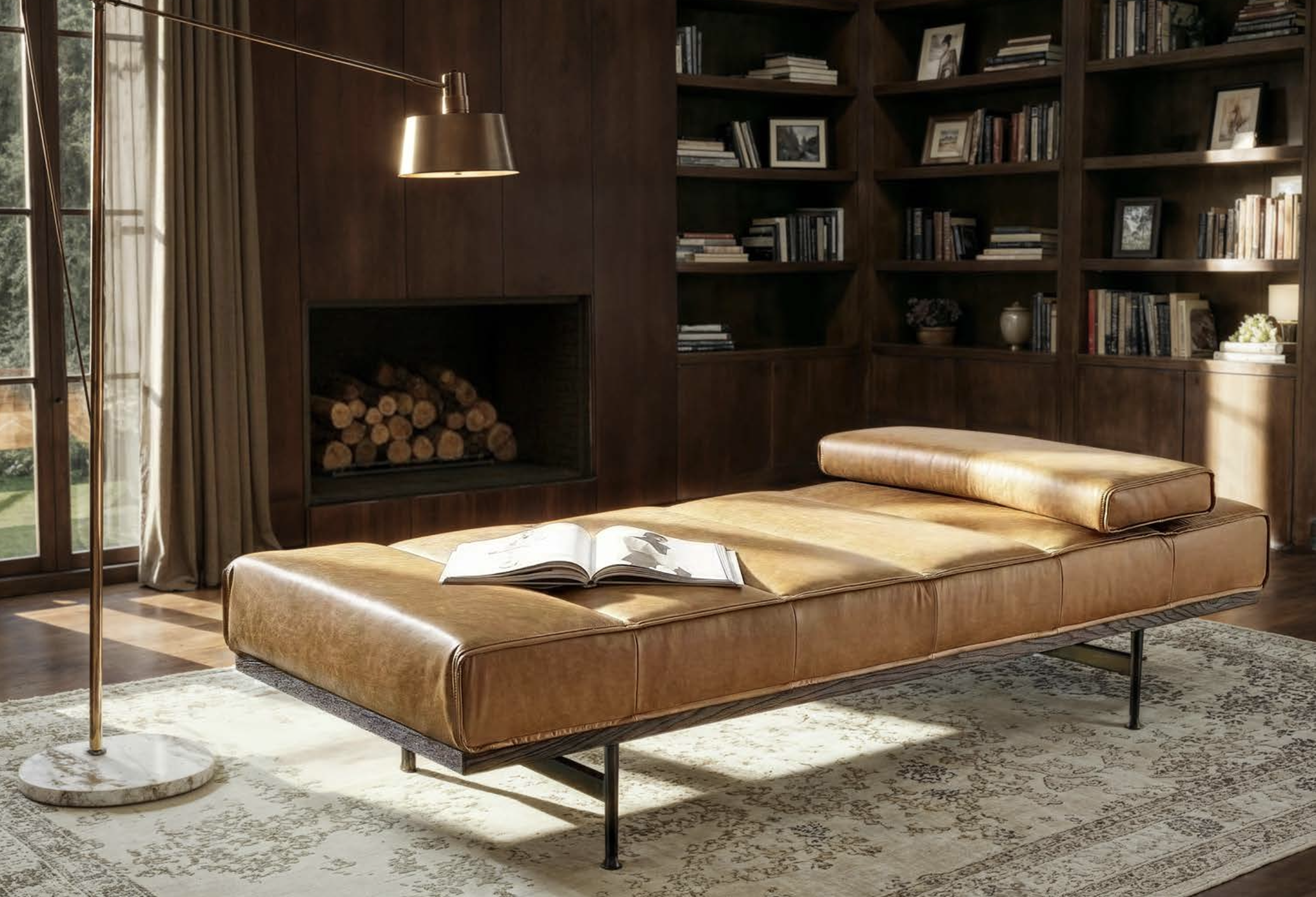 L1021O LOFT VIGGO LEATHER DAYBED