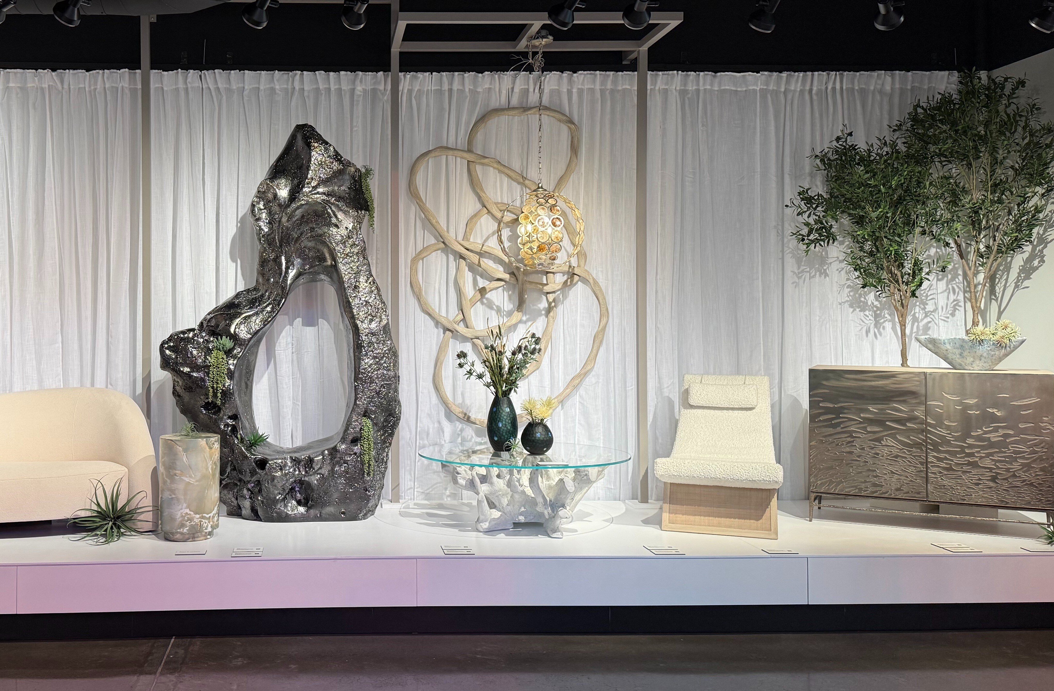 Bernhardt products were included at the Fashion Snoops Hall of Fame and Andmore Trend Exhibit at the Fall 2024 High Point Market.