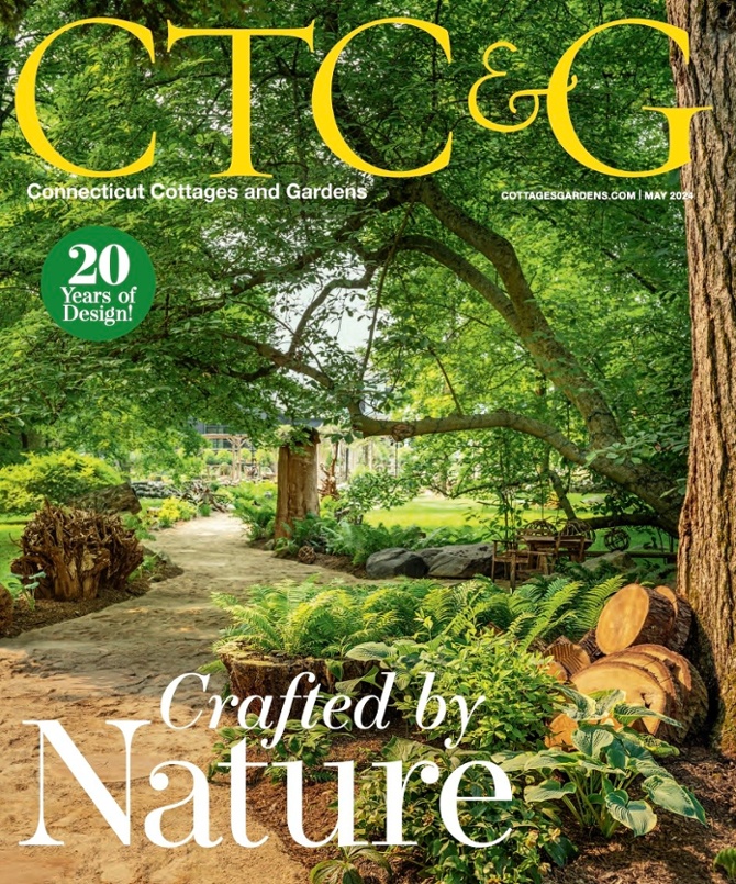 Bernhardt Exteriors Trinidad Outdoor Cocktail Table  featured in Connecticut Cottages & Gardens May 2024 issue.