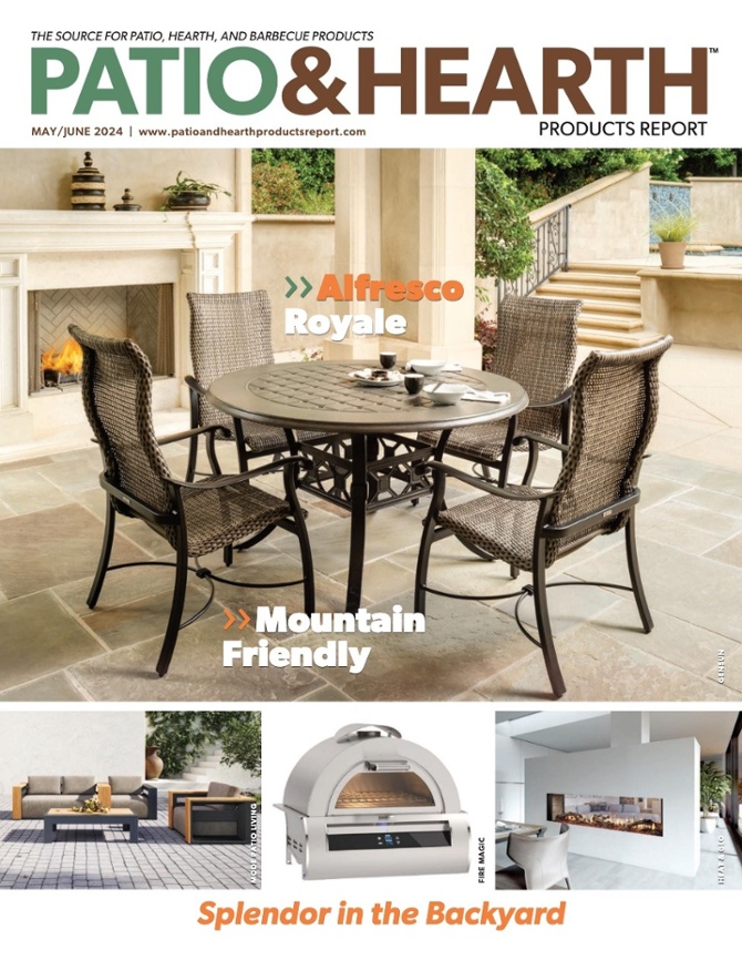 Bernhardt Exteriors products featured in Patio & Hearth May/Jun 2024 issue.