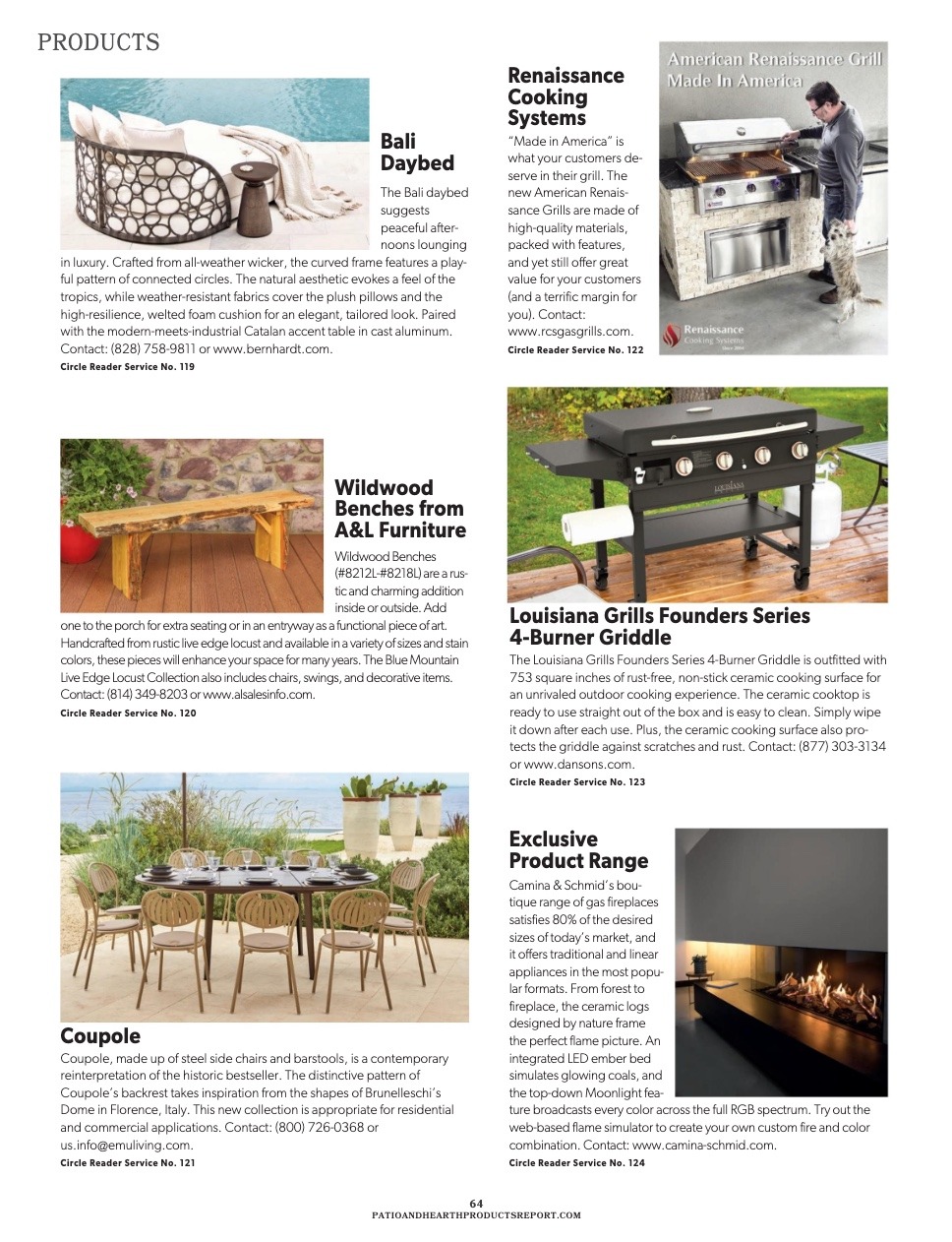 Bernhardt Exteriors products featured in Patio & Hearth May/Jun 2024 issue.