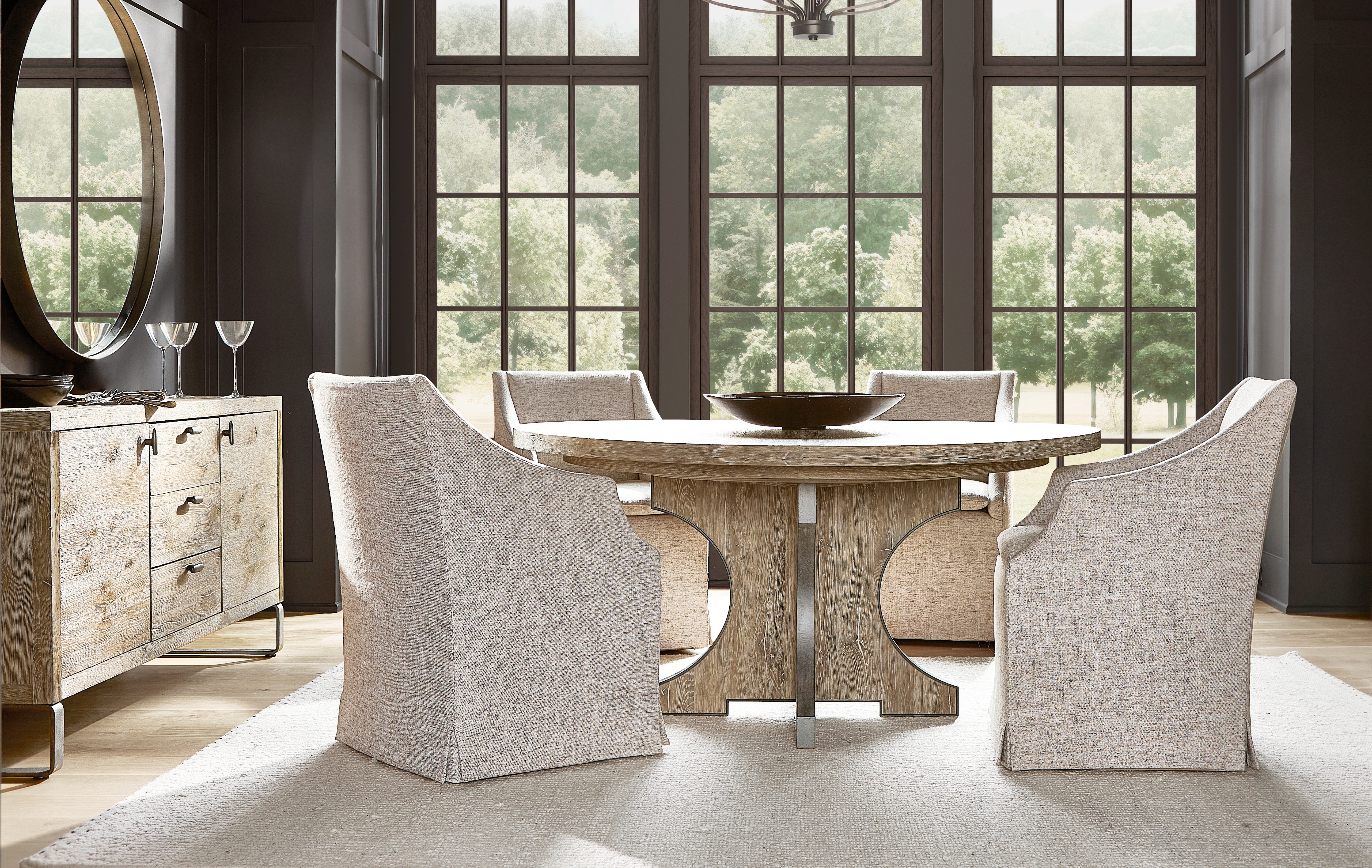 Bernhardt Tribeca Dining Collection.